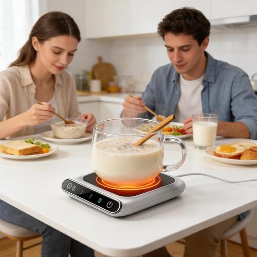Calentador de tazas eléctrico que soluciona el problema del café frío en el trabajo diario 3