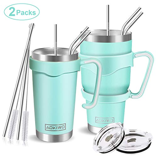 20oz and 30oz Tumbler, AOKIWO [2 Packs] Stainless Steel Insulated Tumblers Double Wall