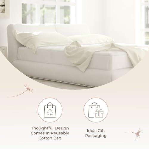 Image of Whisper Organics 100% Cotton Organic Luxury Quilted Mattress Pad Protector