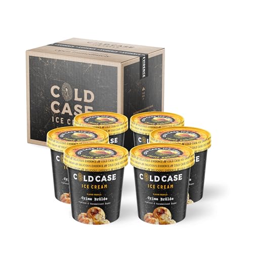 Cold Case Ice Cream Crime Brûlée Ice Cream - Gourmet