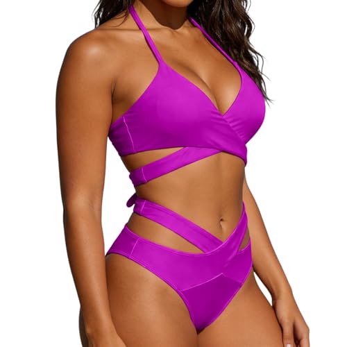 Conjunto De Bikini para Mujer Push Up con Relleno Conjuntos clásico Tankinis Traje Baño Reductores Diseño Bandeau Moderno Control Vientre Vacaciones Tropicales