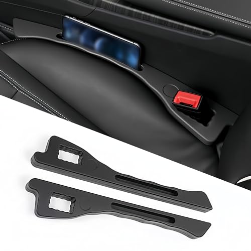 2 Pezzi Riempitivo Sedili Auto per Mercedes Benz Mercedes-EQ EQA 250 300 350, Striscia a Prova di Perdite del Sedile Stop alla Caduta Lmpermeabile Riempitivi per Seggiolino Auto,A Black