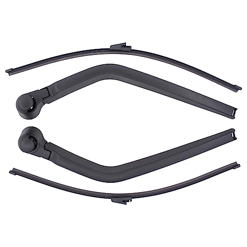 Heckwischerarm Wischerarm Scheibenwischer Wischerblatt Heckwischer Scheibenwischerarm Heckscheibenwischer Hecklappe Scheiben Wischer Arm mit Kappe Abdeckkappe Abdeckung hinten für Transporter T5 T6