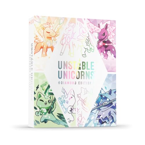Unstable Unicorns Diamond Edition Base Game - for Kids, Teens,