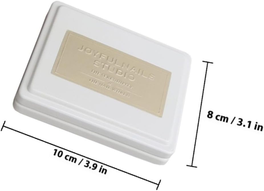 White Ceramic Manicure Display Plate with 12 Wells for Nail Art | Color Mixing Board, Salon Shop Use or Home Use, Sturdy Ceramic Build, Simple Nordic Style