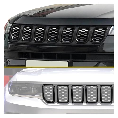 Cache calandre Compass 2021-2025 protection grille avant contre les impacts - 3