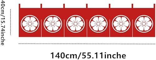 Miniatura 6 de UXOWOXU Noren - Cortina japonesa con imagen de cerezo en flor para decoración de bar de sushi japonés, 15.7 x 55.1 in