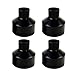 CNBRIGHTER Embedded Parts, Plastic Horn Shape,Black Built-in Fitting,Waterproof Outdoor/Indoor Preembedded Inserts,for LED InGround/Step Stair/Underwater Swimming Pool Lights,4 Pack (S-Φ118)