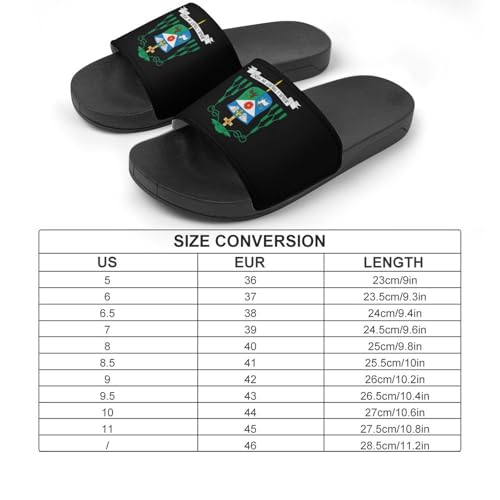 David Gerard O’Connell Coat of Arms Non Slip Slides Sandals for Women Men Quick Drying Shower Shoes for Bathroom Pool Beach2