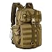 HUNTVP 30L Táctical Backpack Mochila de Asalto Mochila de Marcha Molle Militar Gran Bolsa de Hombro Impermeable para Las Actividades Aire Libre Senderismo - Marrón