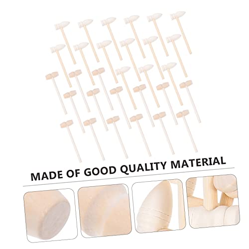 Luxshiny 30 Pçs Martelo Brinquedos A Granel Para Crianças Biscoitos A Granel Brinquedos De Madeira P