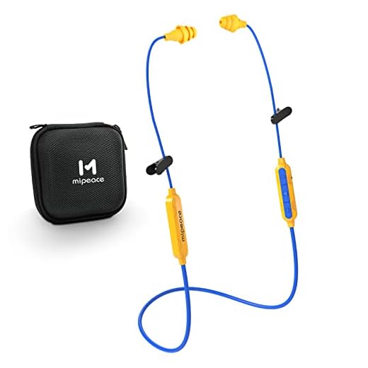 MIPEACE Bluetooth Work Earplugs Headphone, Wireless in-Ear Noise Isolating Earbuds,29dB Noise Reduction Headphone with Mic and Control,19+ Hours Battery for Lawn Mowing Safety Industrial Construction