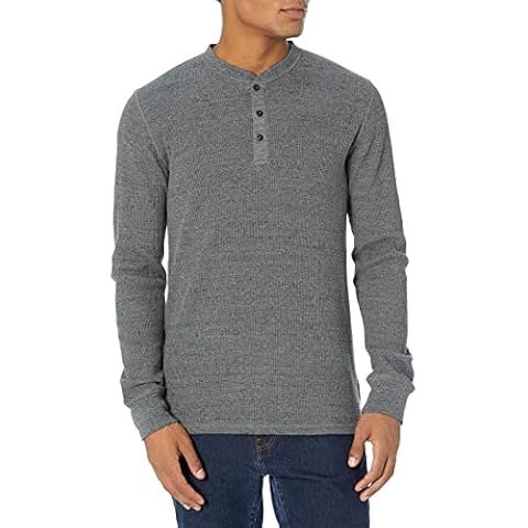 Amazon Essentials Men's Henley Shirt Cover