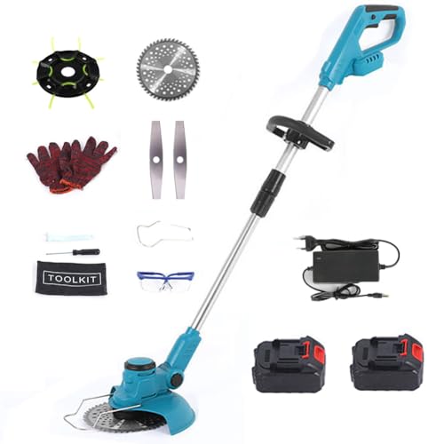 Tosaerba A Batteria da 24 V, Tagliaerba Ad Alta velocità da 10800 Giri/min, Lama Multifunzione 3 in 1, Asta Telescopica Regolabile + Testa Rotante A 90 Gradi