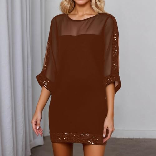 Robe patchwork sequins été moulante pour sublimer le corps