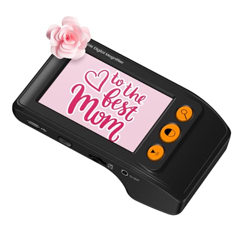 Eyoyo Portable Digital Video Magnifier Electronic Reading Aid 3.5 Inch LCD Screen for Low Vision 2x-25x Zoom Foldable Handle