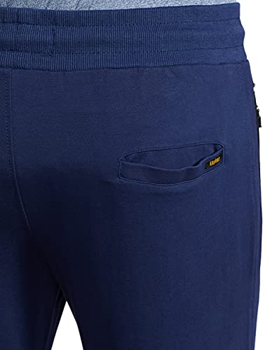 Image of Spykar Men's Mid Rise Regular Fit Track Pants