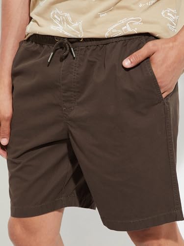 Image of Max URB N Men Slim Fit Solid Shorts