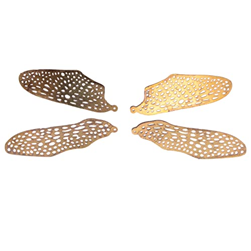 HXSCOO 10Set(4 Wings) Wing Brass Filigree for Stained Glass Material Supply (Color : NO 6)