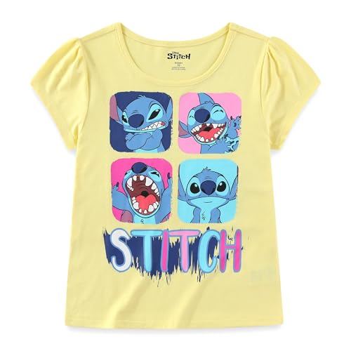 Image of Disney Lilo and Stitch Girls 3 Pack Short Sleeve T-Shirt for Little to Big Kids