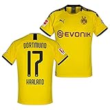 PUMA(プーマ) ドルトムント 19-20 110周年 ホーム 半袖 ユニフォーム No.17 ハーランド(ブンデスパッチ付き) 755737-01/17H-P (インポートXL) PUMA(プーマ) ドルトムント 19-20 110周年 ホーム 半袖 ユニフォーム No.17 ハーランド(ブンデスパッチ付き) 755737-01/17H-P (インポートXL)