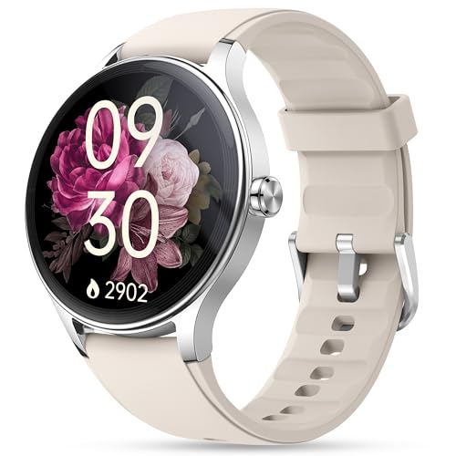 Image of Smart Watch for Women, Ladies & Men, 1.27'' Fitness Watch [41mm case] with Call Receive /Dial, Heart Rate /Stress /Sleep Monitor, AI Voice, IP68 Waterproof Smartwatch with Calculator, Calendar, Games