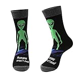 Zmart Men's Weird Fun Alien Socks