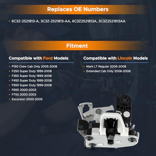 Image of Front Driver Side Door Lock Actuator Compatible with Ford F150 2005-2008