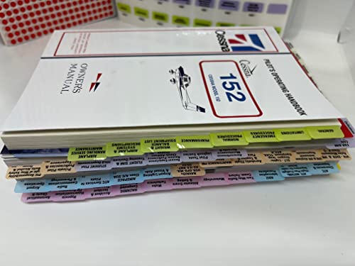 5 cm UM: 2022 GLEIM FAR/AIM e POH TABS, 56 peças duráveis, plástico TABS (não incluindo livros) mais