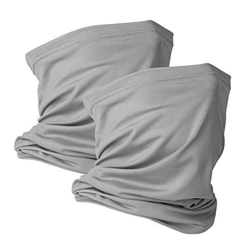 Image of VULKIT 2 Pack Neck Gaiter Face Mask Scarf Reusable Bandanas Tube UV Protection Balaclava Outdoor Sport for Men and Women