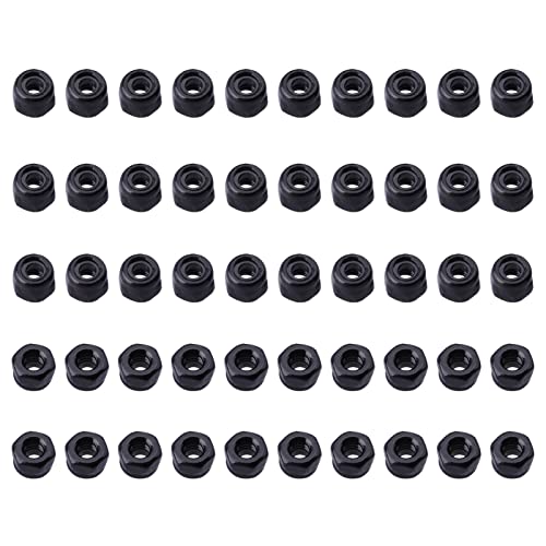 Hobbyfire 50Pcs M2 Lock Nuts for SCX24 Wheels JLU AXI00002 C10 AXI00001 Bronco C10 AXI00001 AXI00005 Gladiator AXI00006 AXI90081 Axial 1/24 RC Crawler Car