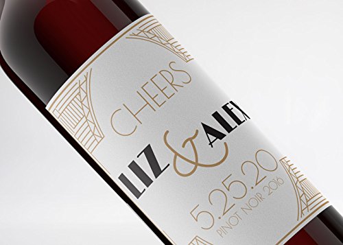20 Premium Printable Wine Labels, 4X5 Inches, Weatherproof And Waterproof White Vinyl, Fits Classic Bordeaux, Burgundy, And Champagne Bottles #TOP6