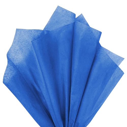 Image of 120 Sheets 20 inchX14 inch Blue Tissue Paper for Gift Bags Wrapping, Weddings Birthday Party Crafts Decoration