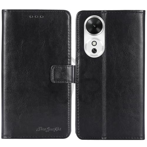 TienJueShi Black Book Stand Retro Flip Leather Protector Phone Wallet Gel Cover Etui TPU Silicone Case For Honor Play 60 6.61 in