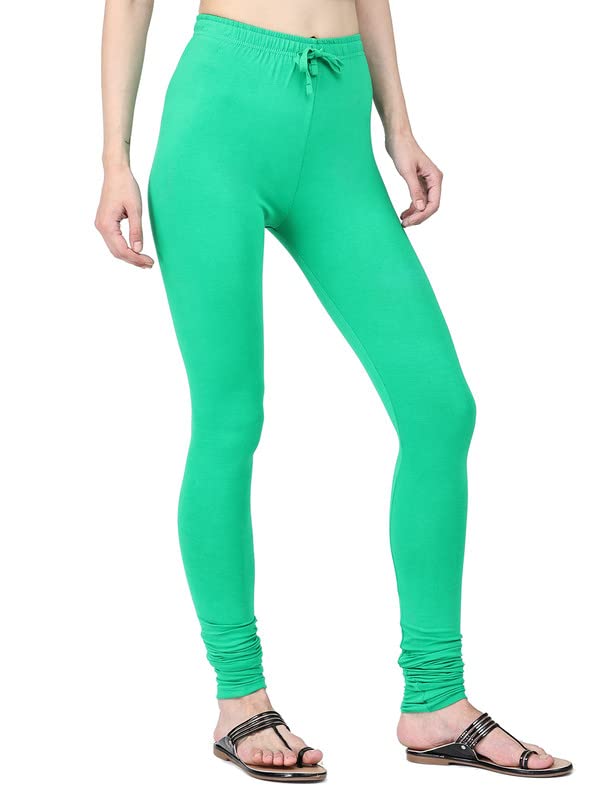 Image of Robinbosky Cotton Churidhar Leggings for Women - Stylish, Stretchable & Flattering Fit for All-Day Comfort