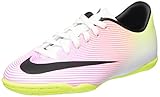  Nike Unisex-Kinder JR Mercurial Victory V IC Fußballschuhe, Weiß (White/Black-Volt-Total Orange), 33.5 EU