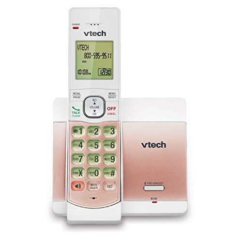 VTech CS5119-17 DECT 6.0 Expandable Cordless Phone with Caller ID/Call Waiting - Rose