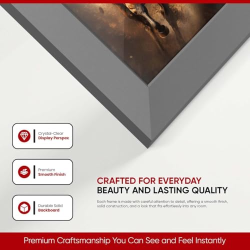 Alison Kingsgate Modern 16X12 Dark Grey Photo Frame-Engineered Wood Picture Frames with Shatterproof Perspex - Ideal for Certificates -Wall Mount or Tabletop - Multiple Sizes & Colours Available - Image 6