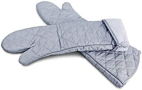 Extra Long 23 Inch Heat Resistant Oven Gloves New Cotton Oven Mitts Kitchen Gloves High Temperature Cooking Tool BBQ Gloves (23-Inch) - Image 5