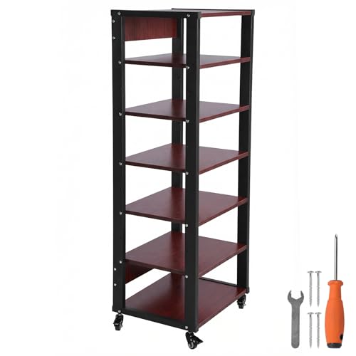 6-Shelf Adjustable AV Console