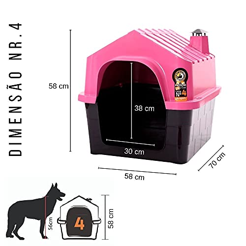 Dura Pet Casa de Cachorro DuraHouse N.4 Rosa