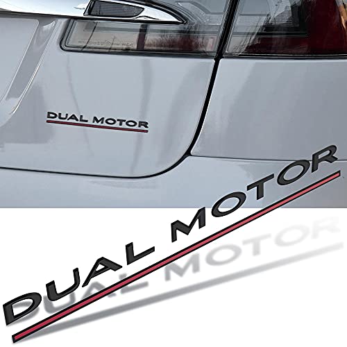 Linyuex Auto 3D Uiterlijk Sticker Achterklep Kofferbak Embleem Sticker Voor Tesla Model 3 X Y S DUAL MOTOR 3D… - Afbeelding 3