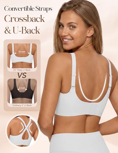 LUCKMEEY Jelly Wireless Bras for Women Push Up Plunge Supportive Seamless... - Image 4