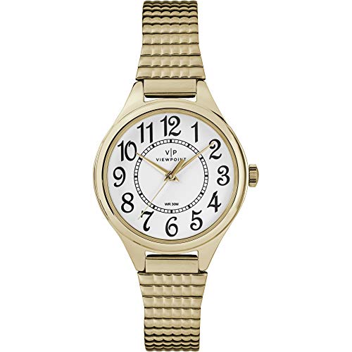 Timex Viewpoint Women's Gold-Tone Stainless Steel Expansion Band Watch - CC3D82200