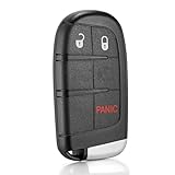 Smart Key Fob Replacement Fits for Jeep Renegade 2015 2016 2017 2018 2019 2020 2021 2022 2023 2024 Car Proximity Keyless Entry Remote Control M3N40821302 433Mhz 735657526 6MP33DX9AA