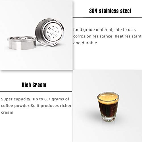 Coffee Capsule Fit For Illy Coffee Machine Maker Stainless Steel Capsule Pod Reusable Filters X Y Type And Pp Tamper #TOP2