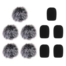 【What You Will Receive】You will receive 10 pop filter for microphone, including 5 furry microphone covers and 5 headset microphone covers foam. The microphone windscreen are suitable for indoor recording to absorb ambient noise and popping sounds. Th...