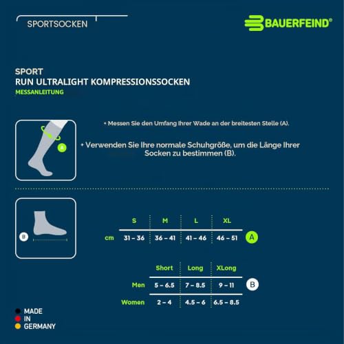 BAUERFEIND Run Ultralight Compression Socks, Woman, berry, M, 38-40 – Ansicht 7