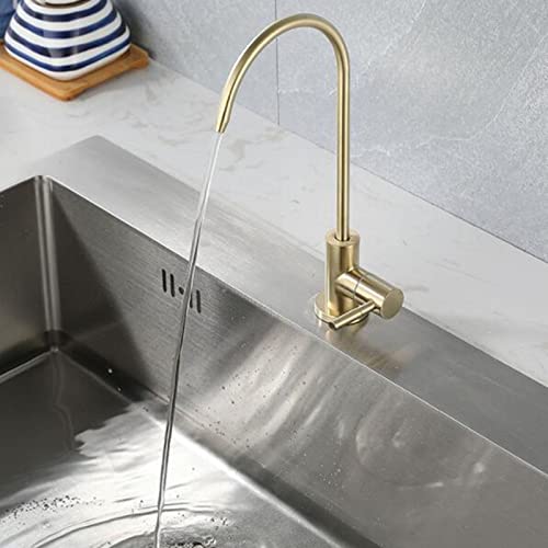 Robinet de cuisine eau froide en acier inoxydable pivotant gris - 5