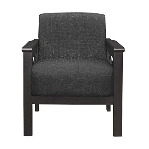 Lexicon Larue Fabric Accent Chair, Dark Gray #TOP1